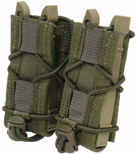 High Speed Gear Taco MOLLE Double Pistol Magazine Pouch OD Green Nylon W/Polymer Divider