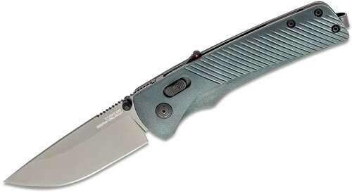 Sog Knives & Tools Flash At Folding Knife 3.45" Straight Back Urban Gray Grn Handle D2 Steel Titanium Nitride Finish Bla