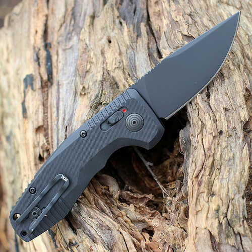 S.o.g Sog-15-38-07 Sog-tac Auto Compact 2.94" Folding Straight Back Plain Black Tini Cryo D2 Steel Blade Micro-tex