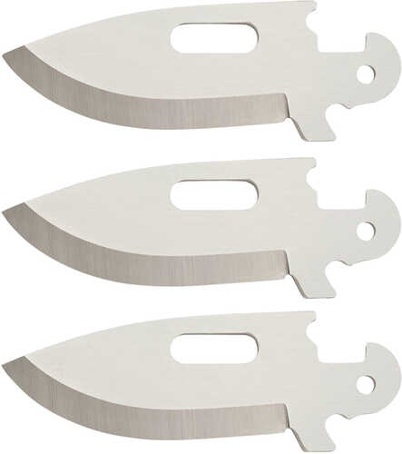 Cold Steel Cs-40ap3az Click-n-cut Blades For Knife Drop Point 2.50" 420j2 Ss Silver 3