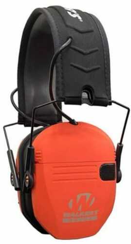 Walker's Razor Slim Electronic Muff Polymer 23 Db Over The Head Blaze Orange Ear Cups With Black Headband Adult