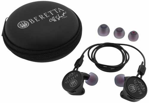 Beretta Usa Cf081a21560951 Mini Headset Comfort Plus Silicone Ear Piece 32 Db In The Black Buds With Cord