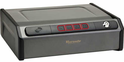 Hornady 97436 Rapid Safe Rfid/access Code/key Entry Gray Steel Holds 2 Handguns