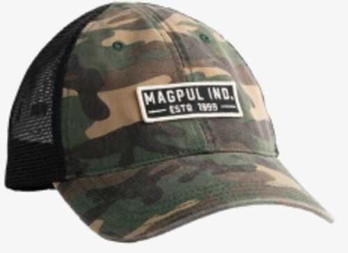 Magpul Mag1260-964 Established Garment Trucker Hat Woodland Camo Adjustable Snapback OSFA Embroidered Patch