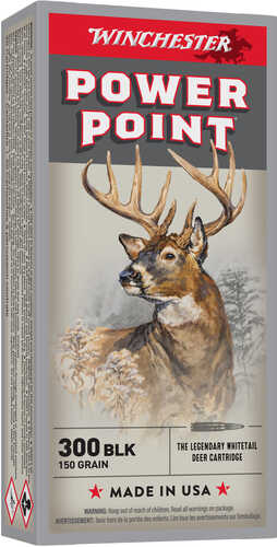 Winchester Ammo X300black Deer Season Xp Power Point 150 Gr 20 Bx/ 10 Cs