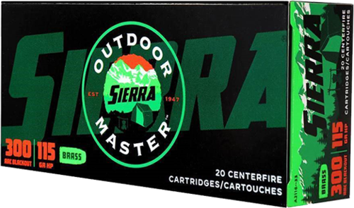 Sierra A211633 Outdoor Master 300 Blackout 115 Gr Hollow Point (hp) 20 Bx/10 Cs