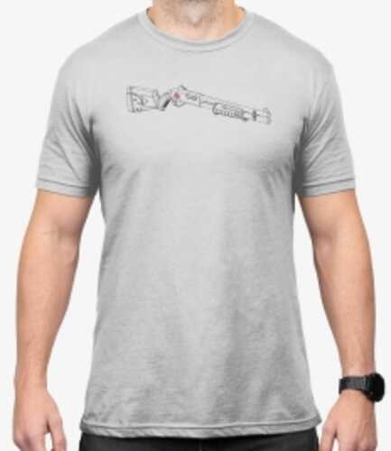 Magpul Mag1278-041-m T-shirt Sga Blueprint Stone Gray Heather Cotton/polyester Short Sleeve Medium