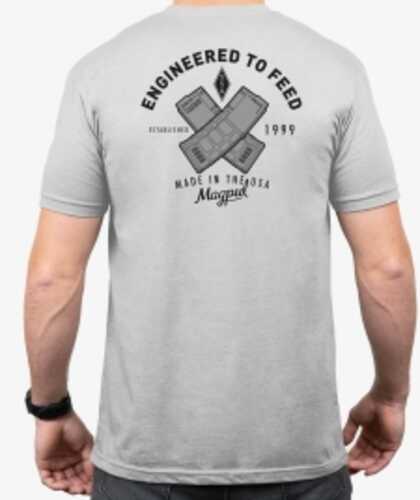 Magpul Mag1280-041-s T-shirt Engineered To Feed Stone Gray Heather Cotton/polyester Short Sleeve Small