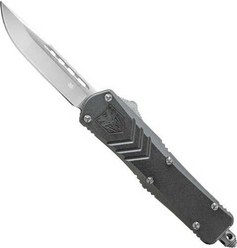 Cobratec Knives Scatifs3tns Fs-3 Small 3" Otf Tanto Plain D2 Steel Blade 4.50" White "come And Take It" Aluminum Cerakot