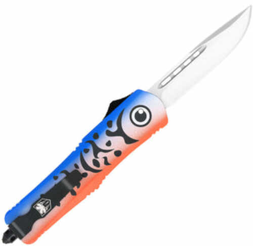 Cobratec Knives Mflblufs3tns Fs-3 Medium 3" Otf Tanto Plain D2 Steel Blade 4.50" Blue Fishing Lure Aluminum Cerakoted Ha