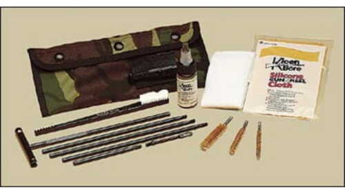 Kleenbore Pou301b All Caliber Cleaning Kit Multi-caliber Handgun/rifle Bronze/nylon Bristles Nylon Case