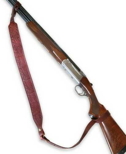 Hunter Company 065-532 Flowered Brown Leather/suede With Design Two-point Shotgun