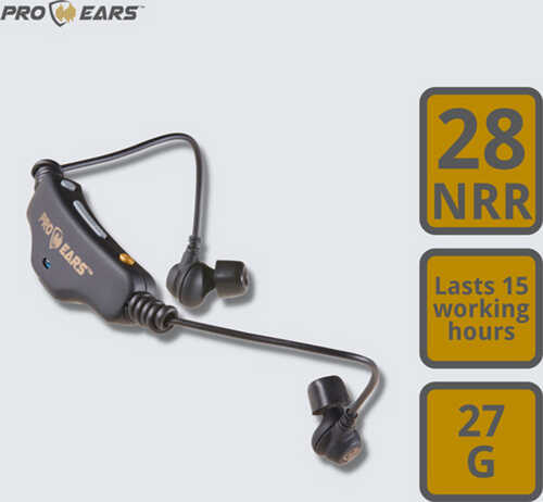 Pro Ears Peebhtbtblk Stealth 28 Db Behind The Head Black Bluetooth