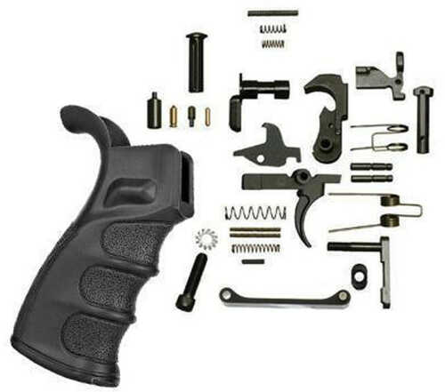 Radikal 900010 Lower Parts Kit With Black Polymer A2 Grip For Ar-15