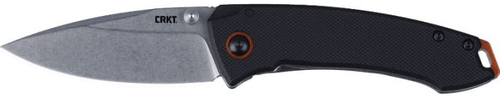 Crkt 2522 Tuna Compact 2.73" Plain Stonewashed 8cr13mov Ss Blade/black G10/ss Handle Includes Pocket Clip