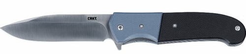 Crkt 6880 Ignitor 3.48" Folding Drop Point Plain Satin 8cr13mov Ss Blade/ Blue/black G10 Handle Includes Pocket Clip