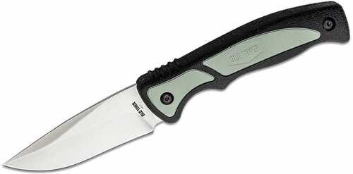 Old Timer 1137135 Trail Boss 3.70" Fixed Drop Point Plain Stainless Steel Blade 5.25" Tpe Handle Includes Sheath