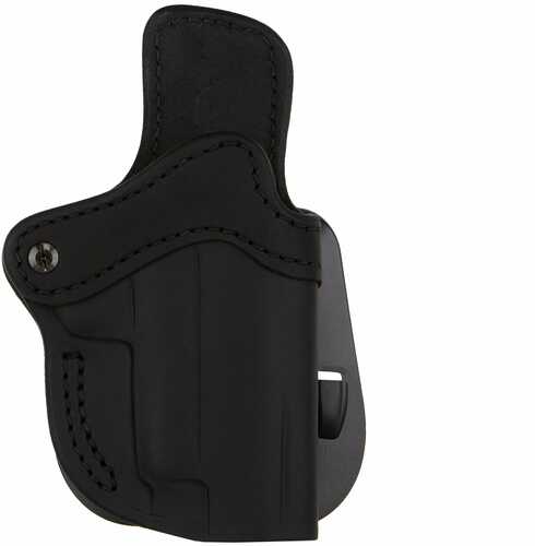 1791 3 Way Outside Waistband Holster Size 6 Matte Finish Leather Construction Black Ambidextrous 3wh-6-sbl-a