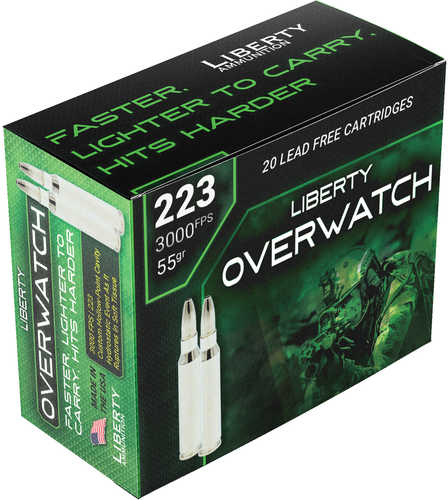 Click to see larger image. Liberty LA-Ow223-55-3000 223 55G OVERWATCH 20/50