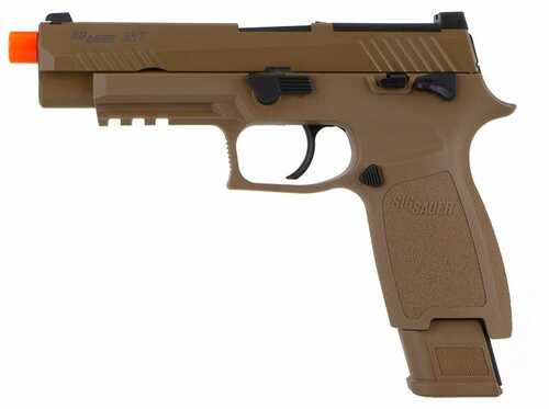 Sig Sauer Airguns Airpfm17gg Proforce M17 Soft Green Gas 6mm Plastic Bb 21rd Coyote Tan Optic Cut Slide Polymer