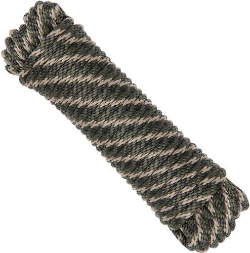 Allen Company Vanish PP Multipurpose Solid Braid Outdoor Rope 1/4" Rope 50-Foot Camo