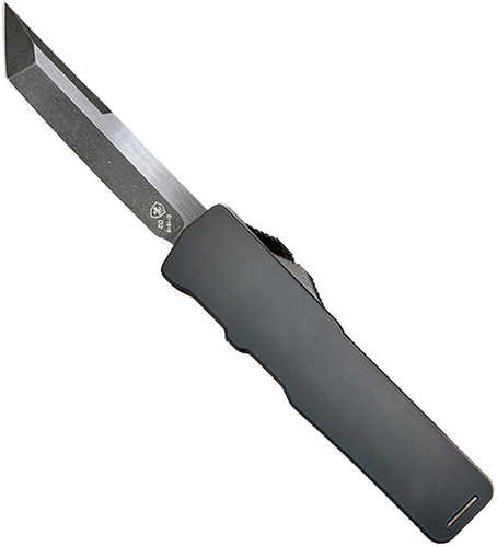 Templar Knife XMBR221 Excalibur Slim 3.25" OTF Tanto Plain Black Oxide Stonewashed Powder Coated D2 Steel Blade/5"