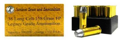 38 Long Colt 20 Rounds Ammunition Jamison 158 Grain Lead