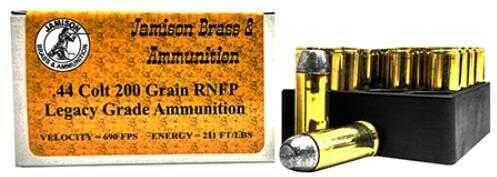 44 Colt 20 Rounds Ammunition Jamison 200 Grain Lead