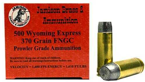 500 Wyoming Express 20 Rounds Ammunition Jamison 370 Grain Lead
