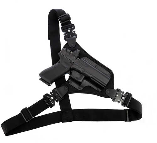 <span style="font-weight:bolder; ">Galco</span> Hr224rb High Ready Fits Chest Up To 58 " Black Kydex/nylon Shoulder/torso Strap Glock 17/19/19x/22/23/31/32/4