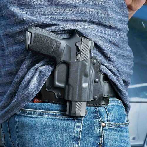 Galco Ts870rb Tacslide Owb Black Kydex/leather Belt Slide Fits Sig P365/x/xl/spectre Comp Right Hand
