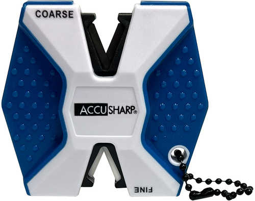 AccuSharp 342C 2-Step Knife Sharpener Hand Held Diamond Tungsten Carbide Coarse/Fine Blue/White