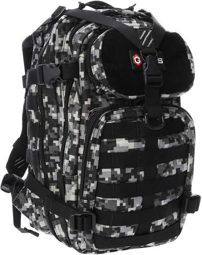 G Outdoors GPS Bags GPST1611BOBGD Tactical Bugout Bag Gray Digital 600D Polyester 2 Handguns