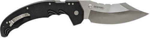 Cold Steel CSFL60DPLM Mayhem 6" Folding Clip Point Modified Cleaver Plain Satin AUS-10A SS Blade/7.20" Black Contoured G