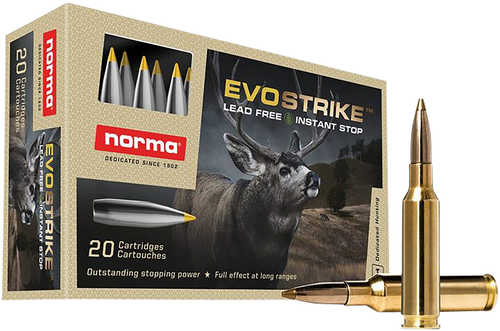 Norma Ammunition 20166482 Dedicated Hunting Evostrike 6.5 Creedmoor 93 Grain Polymer Tip Boat Tail 20 Per Box