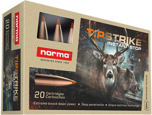 Norma 308 Winchester Ammo 170 Grain Tipstrike Polymer 20 Rounds-img-0
