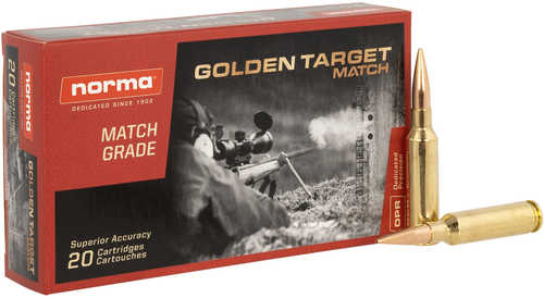 Norma 6.5 Creedmoor Ammo 143 Grain Match Golden Target BTHP 20 Per Box