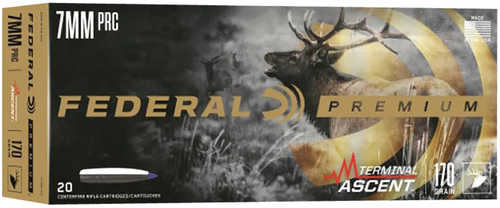 Federal P7PRCTA3 Premium Terminal Ascent 7mm Prc 170 Grain 20 Per Box