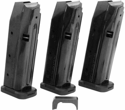 Shield Arms S15combog33m1c S15 Magazine Gen 3 Combo 15rd (3 Mags) For Glock 43x/48, Black Nitride Steel, With Aluminum M
