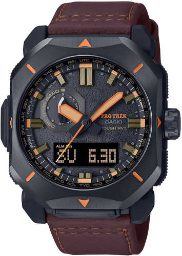 G-Shock/VLC Distribution PRW6900YL5 Casio Pro Trek Black/Brown Size 145-215mm Features Digital Compass