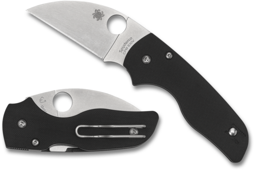 Spyderco C230gpwc Lil' Native 2.44" Folding Wharncliffe Plain Cpm S30v Ss Blade/black Textured G10 Handle Includes Pocke