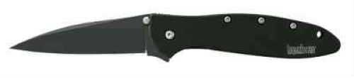 Kershaw Leek 3" Assisted Folding Knife Clip Point Plain Edge 14C28N/Satin Black DLC 410 Stainless Thumb Stud/Pocket