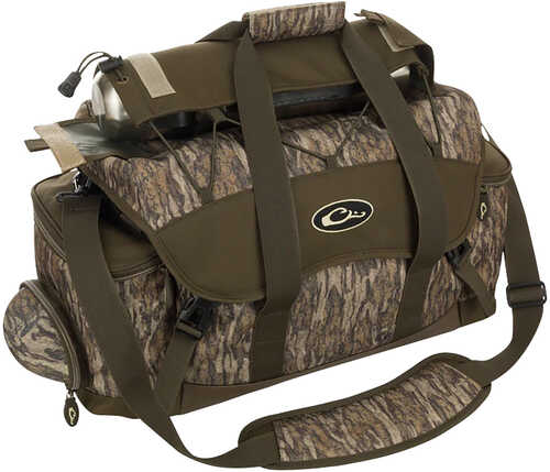 Drake Waterfowl DA2030006 Blind Bag (Extra Large), Mossy Oak Bottomland, Waterproof Nylon, 20 Pockets, Sunglass Pocket,