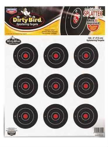 Birchwood Casey Dirty Bird Paper Targets 3", Round, (12 Pack) 35309