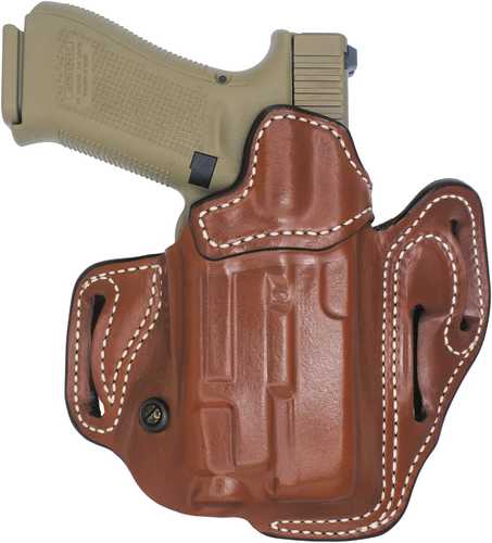 DeSantis Gunhide 201Ta3WZ0 Vengeance Scabbard OWB Tan Leather Fits Glock 19/19X/19 Gen 5/23/32/45, Belt Slide Mount, Rig