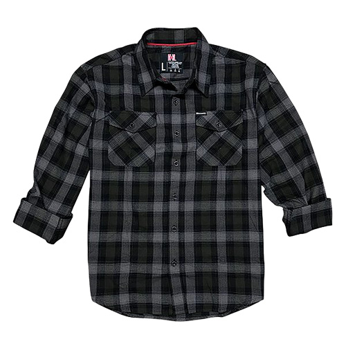 Hornady Gear 32203 Flannel Shirt Large Navy/black/-img-0