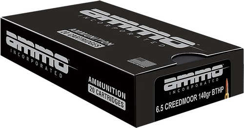 Ammo Inc 65Cm140BTHPA20 Match 6.5 Creedmoor 140 Grain Boat Tail Hollow Point (BTHP) 20 Rounds