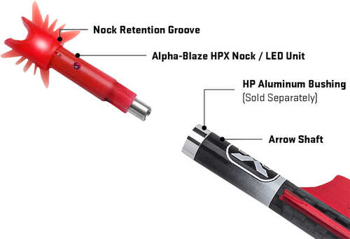 Tenpoint Hea3803r Alpha Blaze Light Nock Hp Bushing Red
