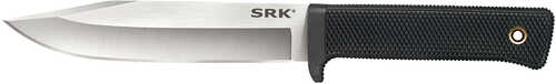 Cold Steel Cs38cke Srk 6" Fixed Clip Point Plain 3-v Steel Blade, 4.75" Black Textured Kray-ex Handle