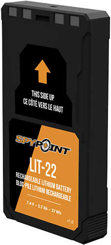 SpyPoint 01879 Flex-Plus Lit-22 Rechargeable Lithium Battery Model: 01879